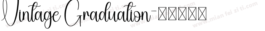 Vintage Graduation字体转换